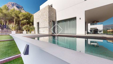Lucas Fox presents this exclusive and luxurious new build villa offered for sale in Polop, in a quiet and privileged environment. It is a set of six independent villas, each designed to meet the highest standards of quality and comfort. This impressi...