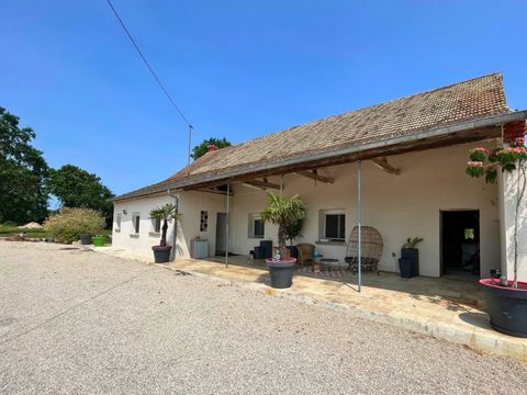Located in Saint-Vincent-en-Bresse (between Louhans and Chalon-sur-Saône) in a quiet, privileged setting. Attractive renovated farmhouse set in 9663m2 of enclosed land planted with trees, wells and outbuildings, with working bread oven. The house com...