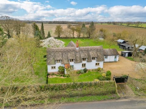 Don’t just dream of your fairytale home, make it a reality with this beautifully presented 18th century reed thatched cottage, situated in the Norfolk village of Banham. This picture-perfect property boasts four bedrooms, a fantastic two-bedroom anne...