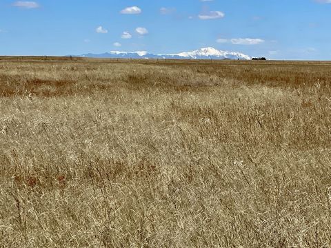 1,037 acre dry land farm and grassland east of Colorado Springs! Wide open spaces! Add to your farming or grazing operation, or build your farm. Towering views of Pikes Peak and views of the Spanish Peaks! Tons of road frontage and electrical service...