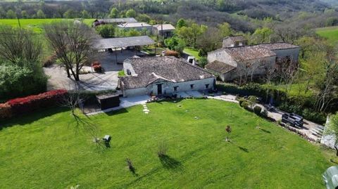A super barn conversion with 3 bedrooms, fully equipped kitchen, new electrics, and septic tank, with large metal hangar, garage/workshop and 1.51 acres of flat fenced gardens near to Brassac This stone property is in a very small hamlet consisting o...