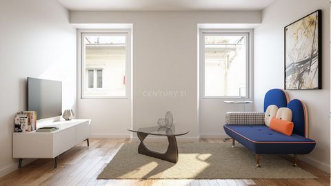 2 bedroom apartment for a total renovation. Located in the center of Lisbon, next to Praça da Figueira and Martim Moniz. Close to most of the city's tourist attractions. With public transport at the door. High-quality finishes designed by an architec...