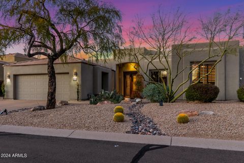 An updated 3BD/2.5BA/2Car contemporary home in North Scottsdale's coveted Troon North area. This single-story home offers a functionally designed split floor plan with abundant natural light, travertine flooring, a gas fireplace, high-end materials &...