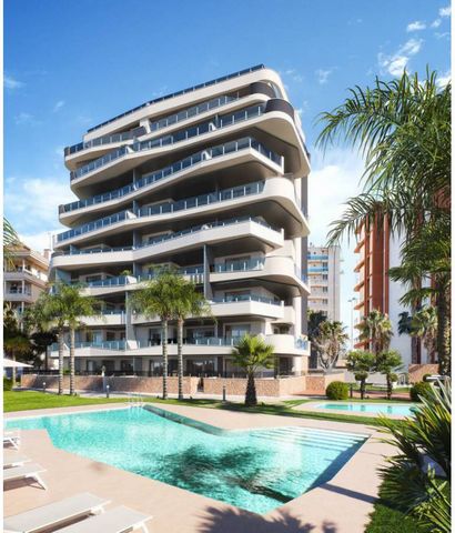 Apartments in Guardamar del Segura, Costa Blanca, Spain Flats with 2 bedrooms and 2 bathrooms, situated in front of the Segura River and close to the marina and beach of Guardamar. The development consists of a modern style building with 31 flats wit...