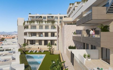 Appartementen in Águilas, Murcia, Costa Cálida Dit exclusieve voorstel is ontworpen met 36 appartementen van 2 en 3 slaapkamers verdeeld over 4 moderne blokken. De ontwikkeling is uitgerust met 2 gemeenschappelijke zwembaden en elke woning heeft een ...