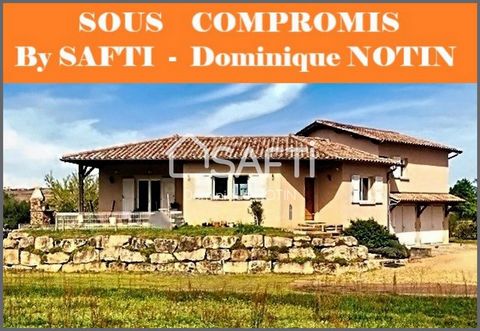 Dominique NOTIN - SAFTI presents this exclusive property to you: Architect-designed house of 150m², 4 bedrooms on a plot of 2200m² Quietly located in the heart of Beaujolais with panoramic views 10 minutes from Belleville sur Saône (TER station and A...