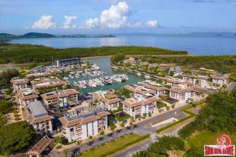 Royal Phuket Marina, 2 bedroom penthouse level foreign freehold condo with private rooftop terrace and plunge pool. Luxuriously furnished, spacious rooms, rear corner unit for extra privacy. Entrance is via lift or stair access. The lift brings one f...