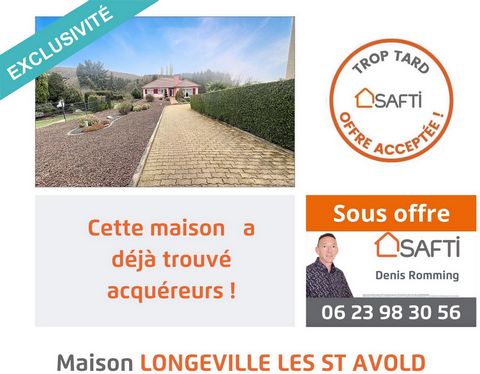 À Longeville-lès-Saint-Avold, dans un environnement calme, proche de la forêt, découvrez en exclusivité cette maison de 130 m² de plain-pied sur un terrain de 18 ares entièrement clôturé. Idéale pour les amoureux de la nature, elle dispose d’un sous-...