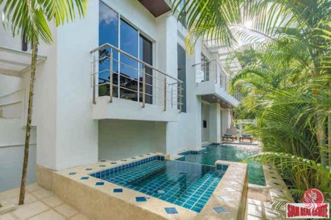 Recently renovated four bedroom pool villa for sale in world famous Patong Beach. This three storey villa was recently renovated in November 2022. Sold fully furnished with all new furnishings and furniture, there is a sea view from the top floor. Th...