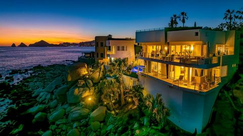 Casa Roca is a breathtaking oceanfront estate in the Cabo Corridor blending luxury with Baja's natural beauty. With six spacious bedrooms each with stunning ocean views and five full plus two half baths this stand alone property is crafted for ultima...