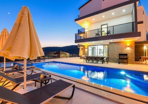 Located in the heart of Kalkan, a charming resort town on the southwestern coast of Turkey, this detached house offers an exceptional living experience. Known for its stunning beaches, such as Patara and Kaputas, and the pristine turquoise sea, Kalka...