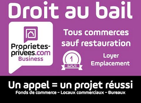 Fabrice BROUILLARD vous propose le droit au bail d'une boutique situé proche de la Place Bellecour dans le quartier très prisé des antiquaires. Possibilité, prêt à porter, chaussures, accessoires de mode, téléphonie , courtier, bazar...PAS DE BAR, NI...