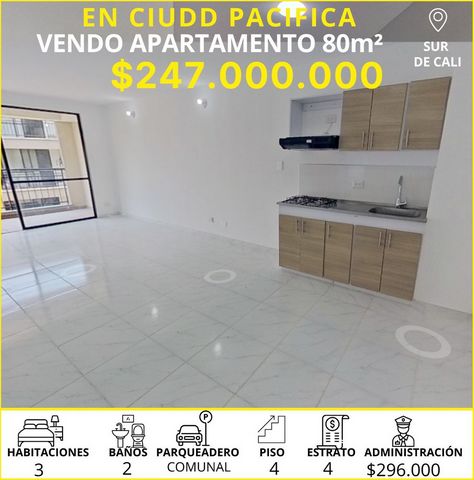 Your new home in Ciudad Pacifica awaits you! Area of 80 m with excellent distribution and interior view. Located on the 4th floor of Tower D, with access by stairs. Three bedrooms, the master with a private bathroom; Two bathrooms in total. Spacious ...