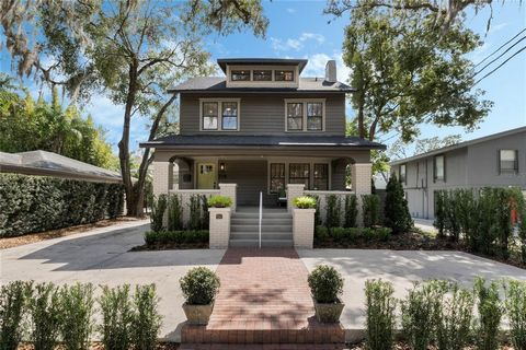 Welcome to the Lake Eola Heights Historic District in Downtown Orlando. Nestled in one of the most desirable neighborhoods, this FULLY RENOVATED historic pool home, with 2,268 sq ft of living space and a 145 sq ft finished basement / wine lounge, com...