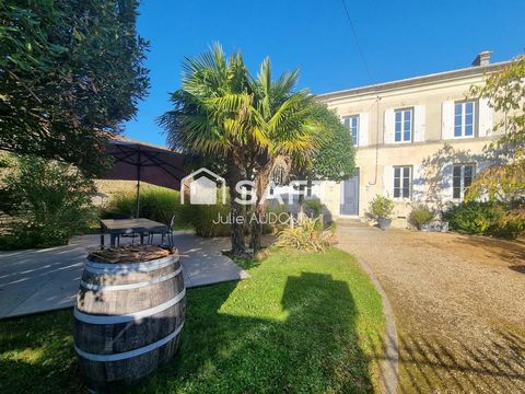 Sublime bâtisse en pierre de 183 m² à Migron, idéalement située entre Cognac, Matha et Saint-Jean-d’Angély
