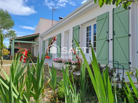 Maison 124M2 plain-pied, 3 chambres, piscine, garage double 37M2