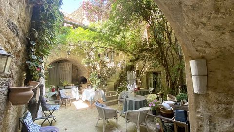 Provence, Lourmarin downtown. South Luberon, 35 minutes away from Aix en Provence and the TGV train station. Magnificent 785 m2 stone village house. The property includes 5 units: an old stone house offering 222 m2 of living area, plus 100 m2 of outb...