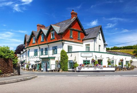 LOCATION Overlooking the village green at Exford which is on the river Exe, at the heart of Exmoor National Park, with its attractive centre surrounded by shops, restaurants and hotels. There is a pretty stone bridge with three arches. It is a busy w...