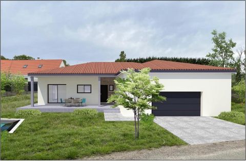 EXCLUSIVITY CABINET COUBERTIN, 20 minutes from Riom, near AIGUEPERSE, on a plot of 700 m2 new house project: single storey of about 145 m2 with garage of 42 m2. The property will include: a living room of 57 m2 with open kitchen fully furnished and e...