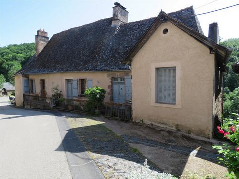 In a village in the Correzian countryside you will find this house which was once 3 small houses. You will find a two-level cellar under the entire house. The various entrances are still there, so if you are looking to rent a part this could easily b...