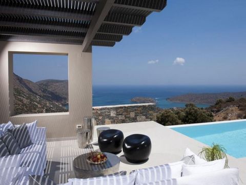 Located in Agios Nikolaos. Set on a hillside facing the historical island of Spinalonga and enjoying uninterrupted bay views this luxury 5 bedroom villa is the ideal exclusive resort accommodation for you and your loved ones. This villa has the poten...