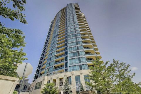 Beautiful Corner Unit With Unobstructed South East View, 9 Foot Ceiling, Den W/ Door & Window, Granite Counter Top, Tile Backsplash, Stainless Steel Appliances, Excellently Kept Luxury Building With Swimming Pool, Sauna, Exercise Room, Roof Top Terra...