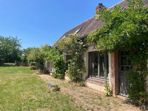 Charming property located in a village with all amenities nearby, just 118 km from Paris. This unique property comprises two houses totalling 260 m², set in 2300 m² of wooded grounds with fruit trees, a shed, a pond and an arbour. The 125 m² flint an...