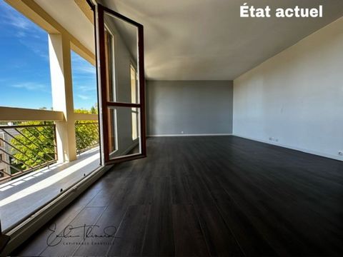 Dpt Oise (60), à vendre CHANTILLY appartement 84m2 à rénover - Lumineux avec Balcon - au calme - 3 chambres - 1 cave - stationnements voiture -