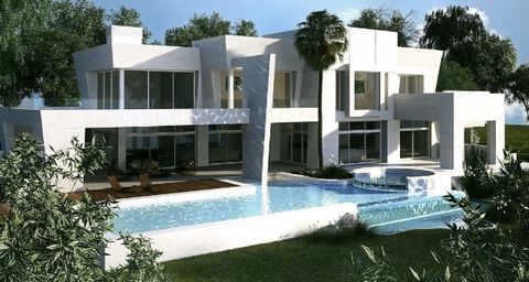Exclusive villa project for sale in Sotogrande with big lounge with gable roof, sitting room, dining room, fitted kitchen with pantry and breakfast area, elevator, gym, games room, cinema room, sauna, Turkish bath, service apartment, laundry room, ma...