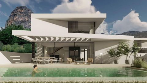 A lovely project of 46 independent villas that will be situated in a tranquil location surrounded by mountains. These homes will be located near the village of Polop de la Marina in Costa Blanca, known for its natural beauty. Each villa will have 3 b...