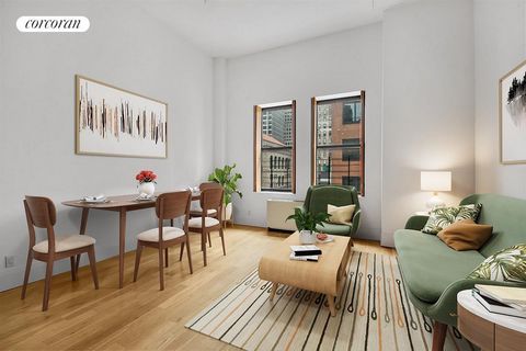 Unit PHB is a top floor 1BR/1BTH with loft-like 13' ceilings, and a roof deck above with 360 degree views of downtown Manhattan. The location is convenient to all forms of transportation, world class shopping and dining, and major attractions. This h...