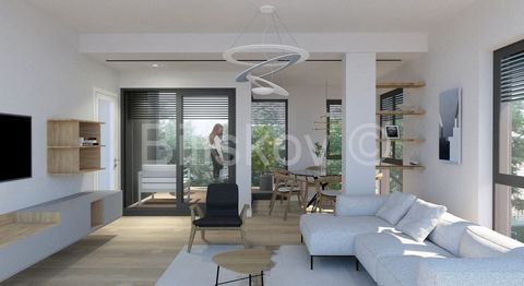 Maksimir, Petrova - new buildingLuxurious three-room apartment with a total gross floor area of ​​87.55 m2 on the 1st floor of a building that will be completed in October 2024.The building has a total of six apartments, two on the ground floor, two ...