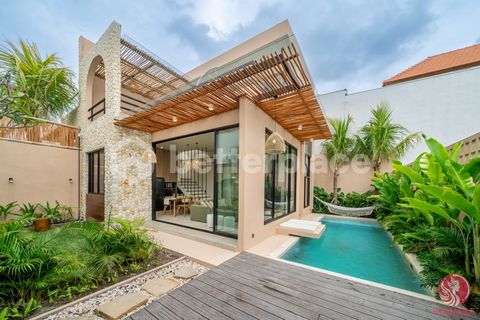 A Comfortable 2 Bedrooms Tropical with Bohemian Touch Villa in Tumbak Bayuh – Pererenan Price: IDR 5,300,000,000 until 2051 This luxurious villa is available for immediate occupation and represents the epitome of tropical modern living on Bali’s sout...