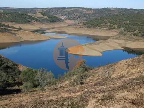 Rustic land with 19,280 m2 near the Beliche dam - Alcarias Grandes - Castro Marim - Algarve. On the ground there are some trees. Land overlooking the lake and unobstructed views of the Serra Algarvia. Land next to the lake, with access to water. Flat...