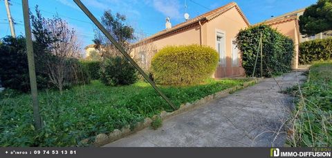 File N°Id-LGB161190: Béziers, area Near shopping center, House with garages and workshop of about 72 m2 comprising 5 room(s) including 3 bedroom(s) + Garden of 695 m2 - Construction 1927 Old - Ancillary equipment: garage - double glazing - - heating:...