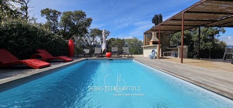 Magnificent modern villa with swimming pool and two independent T3 and T2 apartments. Quietly located 12 minutes from the beaches of Palombaggia and 6 minutes from the city center of Porto-Vecchio, come and discover this great opportunity composed of...