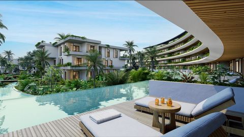 Complex of 540 apartments with a unique concept, ideal for investing, integrating your experience with nature. This spectacular design consists of buildings interconnected between swimming pools and recreational paths within a magical tropical garden...