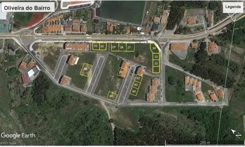 Construction Altura Oliveira do Bairro VALUE-70 000 € ---two lots Value-150,000 Two-Lots Construction Altura Oliveira do Bairro for construction of apartments in the Urbanization Vale do Mouro, LOT 23 - Approved for construction with 4 floors and 8 a...