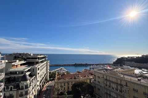 Une opportunité rare, car des biens de ce type sont désormais pratiquement introuvables sur le marché. Cet appartement offre une vue panoramique à couper le souffle sur la mer Méditerranée, le Rocher, et les paysages emblématiques de la Principauté. ...