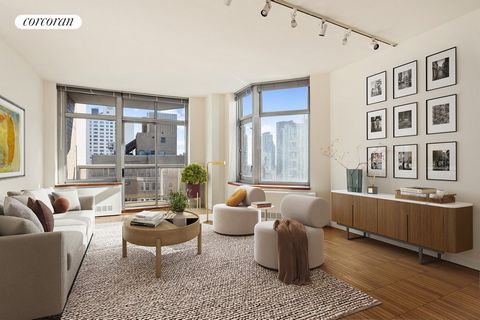 Welcome to this stunning high-floor corner unit in The Royale, one of the Upper East Side's premier full-service buildings. This elegant residence boasts a gracious layout with breathtaking city views. Upon entering, you are greeted by a foyer that l...