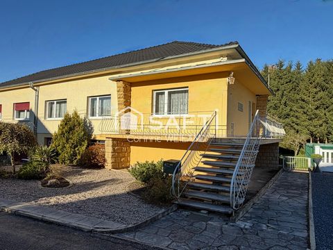 Maison habitable de plain-pied sur sous-sol complet dont garage 2 voitures, terrasse, 3 chambres, donnant sur la forêt