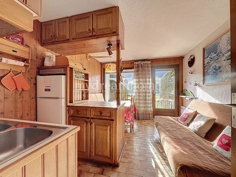 EXCLUSIVITE ! STUDIO CABINE 4/6 COUCHAGES AVEC CELLIER DANS LE CENTRE DE PRAZ SUR ARLY (74120)