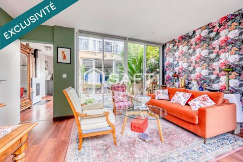 BORDEAUX CAUDERAN : Echoppe rénovée, 3 chambres, patio et extérieur, garage 30 m²