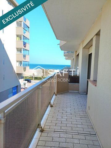 F3, 2 chambres avec balcon et vue mer latérale !