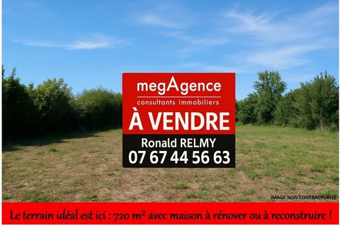 Le terrain idéal est ici : 720 m² avec maison à rénover ou à reconstruire à 7 minutes de la plage de Boisvinet
