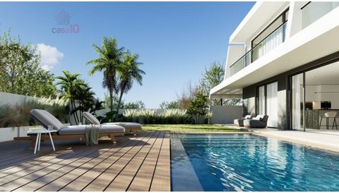 For sale luxury villa in San Francisco, Alcochete, overlooking the Tagus River and Lisbon. These exceptional villas, called Villas Tejo, are integrated in a private development in São Francisco, Alcochete, a short distance from Lisbon and a few minut...