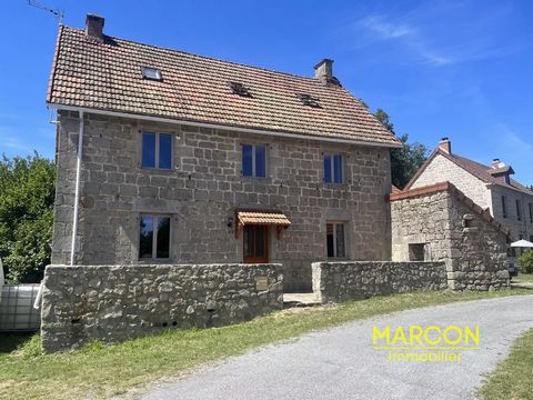 Ref: 88091. CROCQ sector. Beautiful house in the countryside comprising on the ground floor: equipped kitchen (upper and lower furniture)-living room (fireplace with wood stove). 1st floor: Landing, 3 bedrooms, bathroom - WC. 2nd floor: an attic bedr...
