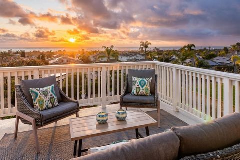 Unparalleled Panoramic Ocean and Sunset Views in the exclusive enclave of Mariner's Point! Situated on an elevated lot, this seaside retreat stands at the apex of quality and style with its idyllic location, refined interior and indoor-outdoor living...