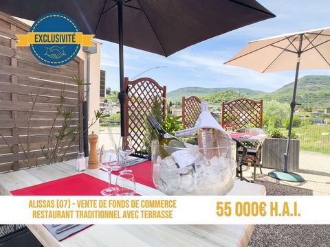 New Opportunity STB Real Estate Traditional restaurant identified in the sector, this business awaits its next passionate buyer. With a room of 60m2 and a terrace, this completely renovated room will satisfy the most epicurean cooks. Located in Aliss...