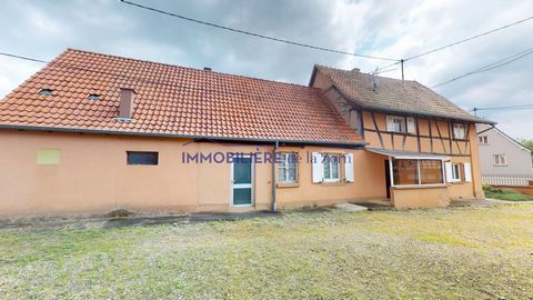 Virtual tour available In Eschbach, close to many amenities and only 10 minutes from Haguenau. 6-room house of 121m2 which consists of: - on the ground floor: an entrance hall, a living room, a dining room, a kitchen, a shower room and a workshop wit...